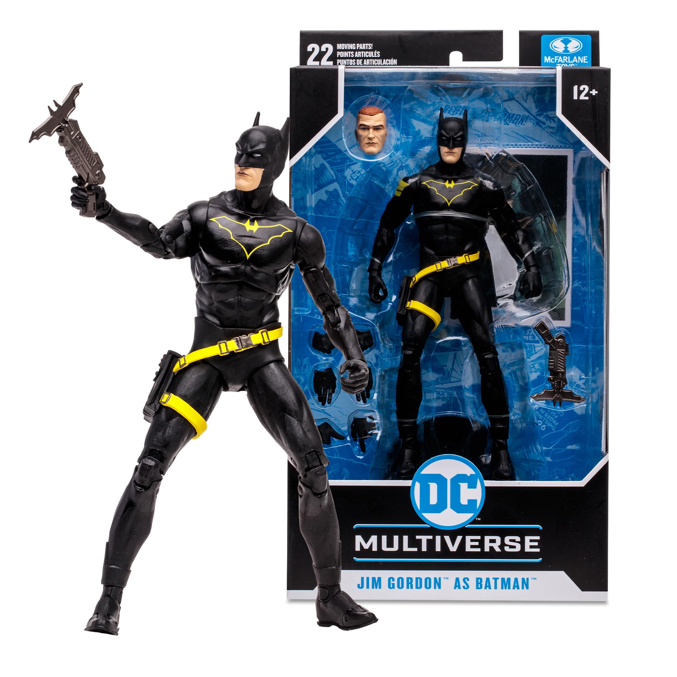 McFarlane Toys Jim Gordon as Batman Endgame figure details