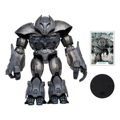 McFarlane Toys Justice Buster base-detail reveals structural accents for realistic scenes.