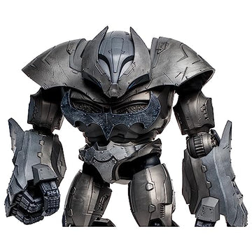 McFarlane Toys Justice Buster Batman Endgame pose shows dramatic action-ready stance for photos.
