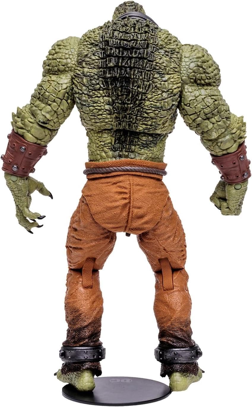 McFarlane Toys DC Multiverse Killer Croc figure on-card art display for shelving.