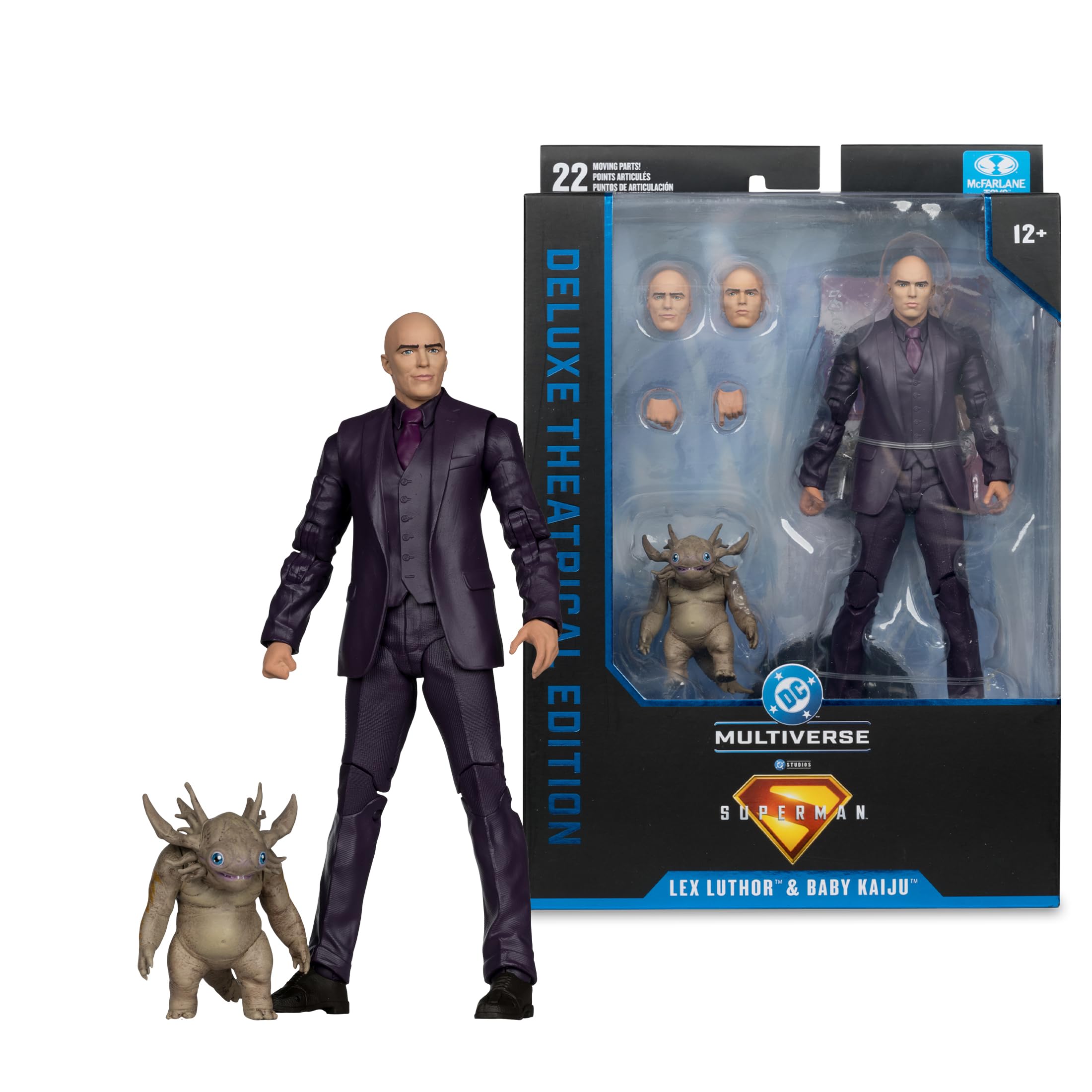McFarlane Toys Lex Luthor art card with artwork and bio