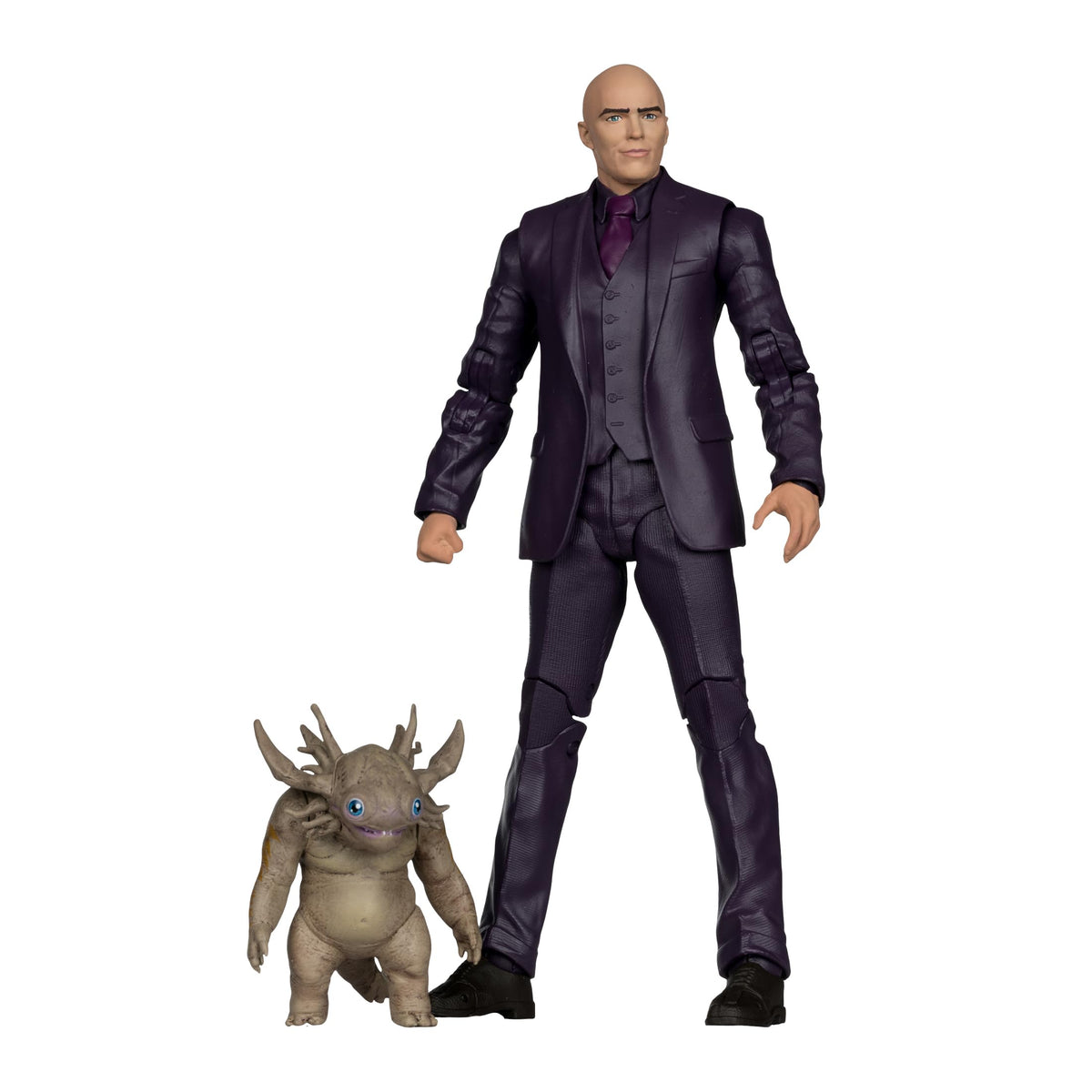 McFarlane Toys Lex Luthor with Baby Kaiju, front view, ideal for display and collection