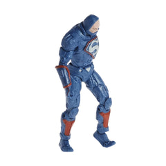 McFarlane Toys Lex Luthor blue power suit figure with throne, ideal display for DC Multiverse collectors.