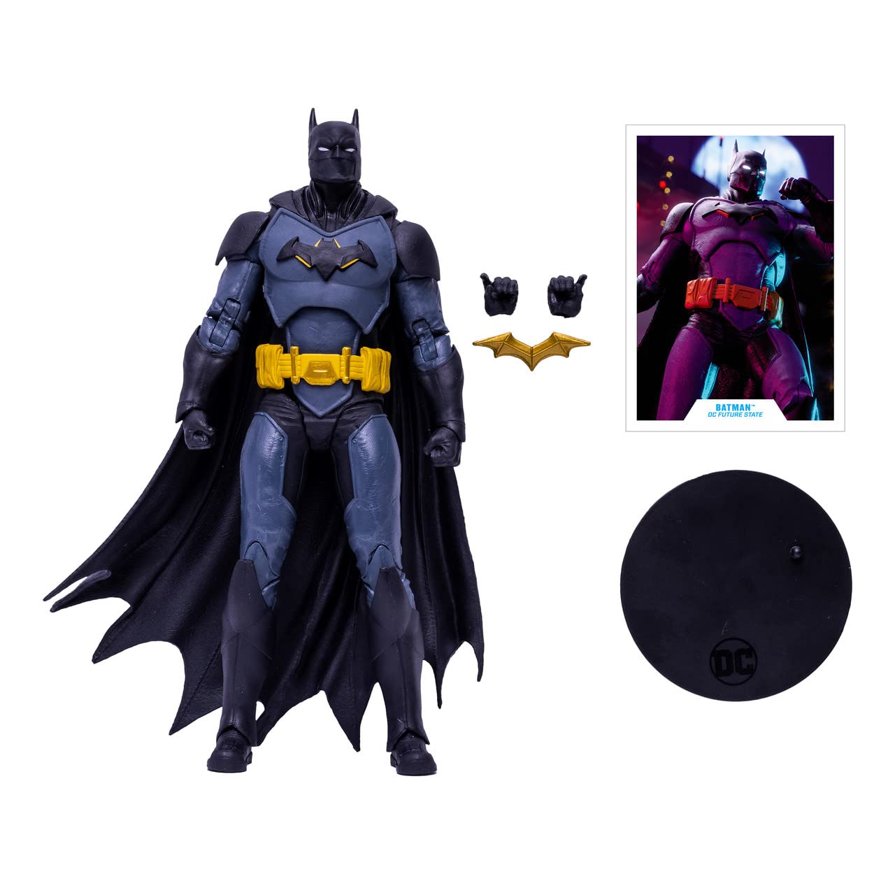 McFarlane Toys Next Batman packaging image with DC Multiverse branding.