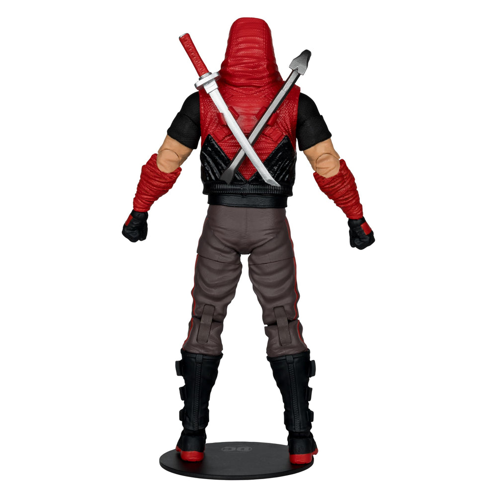 McFarlane Toys DC Multiverse Red Hood extra hands enable varied poses.
