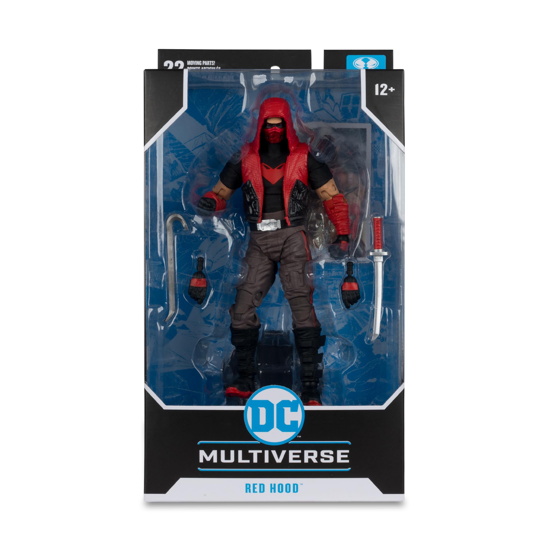 McFarlane Toys DC Multiverse Red Hood figure base ensures stable posing.