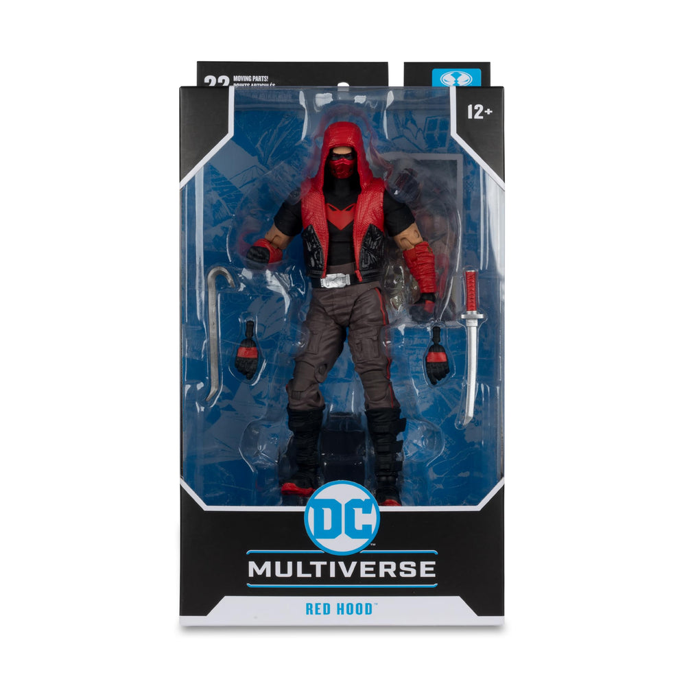 McFarlane Toys DC Multiverse Red Hood figure base ensures stable posing.