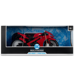 McFarlane Toys display-ready vehicle with stand included.