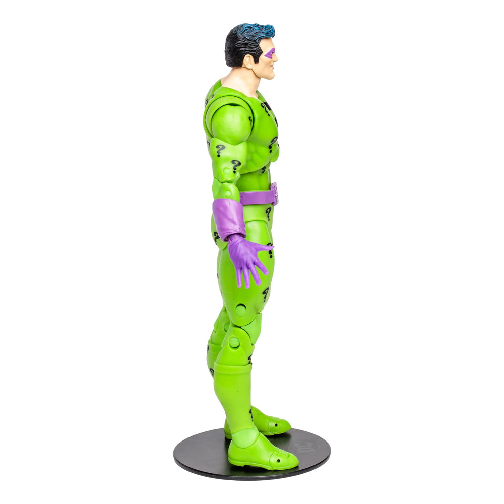 McFarlane Toys DC Multiverse The Riddler 7in captures a classic comic look.