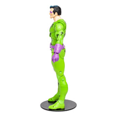 McFarlane Toys DC Multiverse The Riddler 7in features a signature question mark cane.
