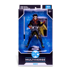 McFarlane Toys Robin Infinite Frontier base offers stable display.