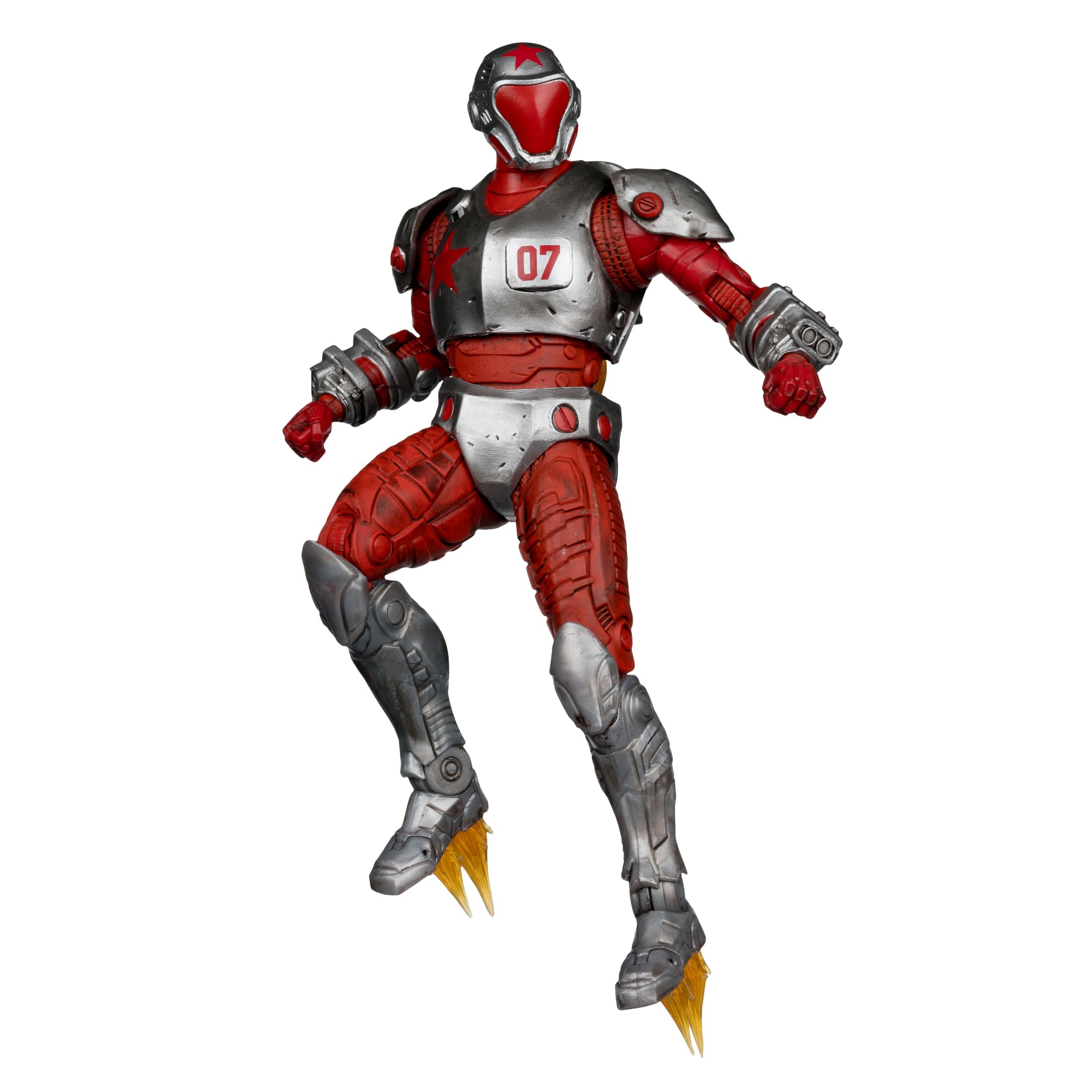 McFarlane Toys DC Multiverse Rocket Red Brigade front view for display