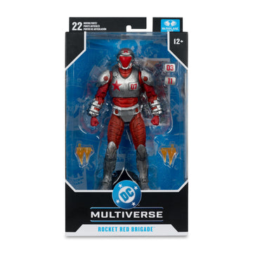 McFarlane Toys Rocket Red Brigade poseable figure for shelf or desk
