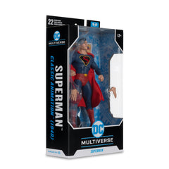 McFarlane Toys Superman 1940s art deco styling on packaging.