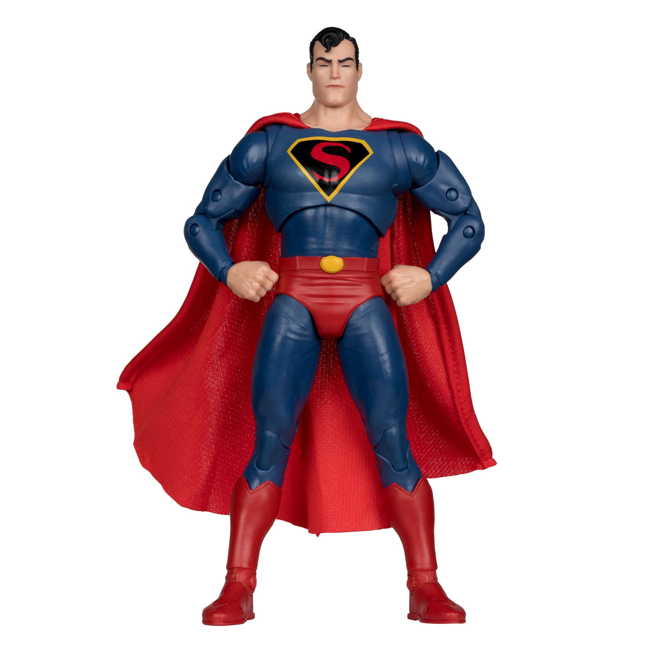 McFarlane Toys Superman 1940s front portrait for display and collection.