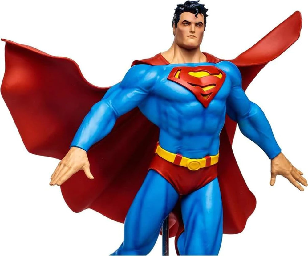 McFarlane Toys DC Multiverse Superman for Tomorrow in dynamic pose for shelf presence.