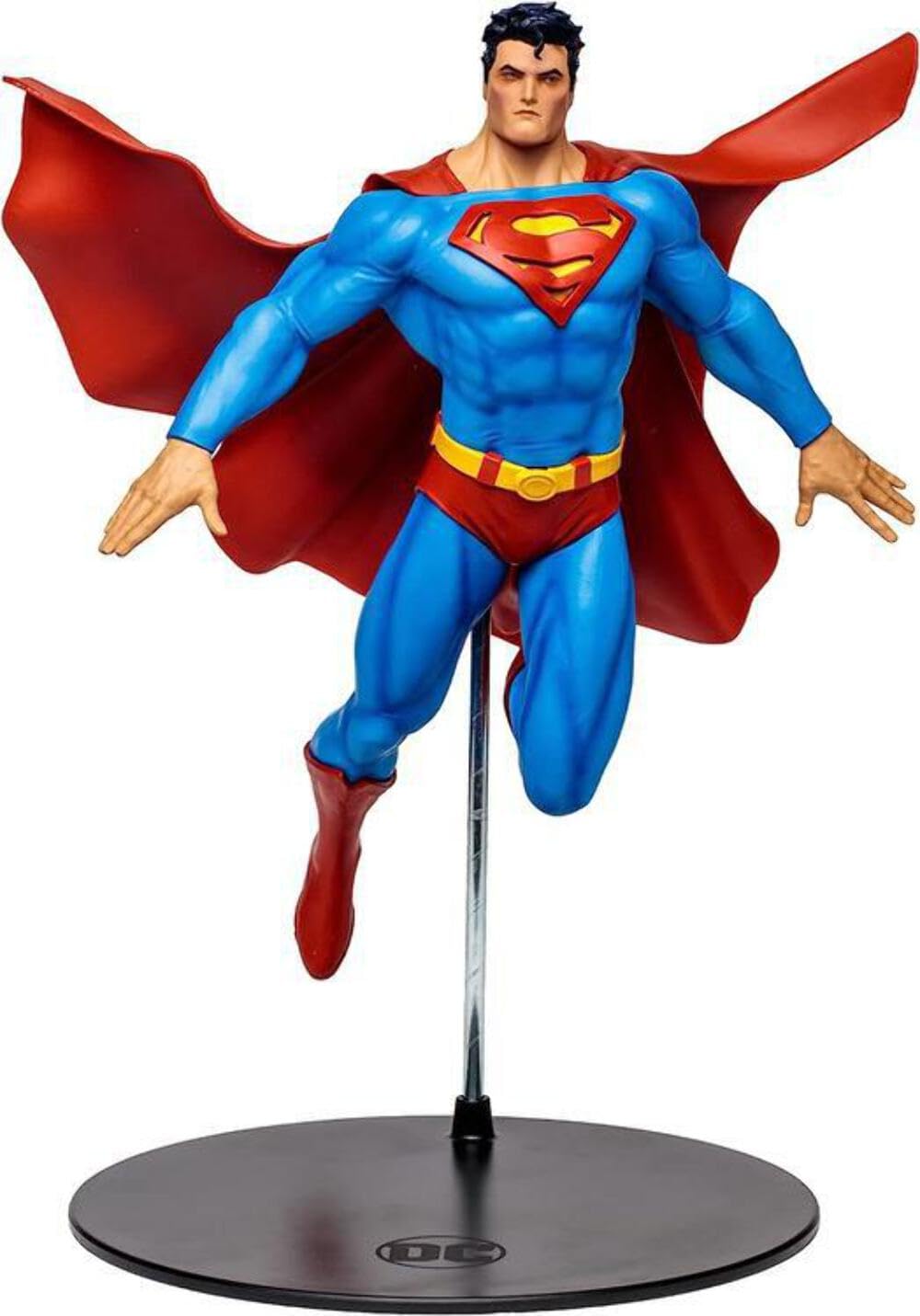 McFarlane Toys DC Multiverse Superman for Tomorrow 12in statue front view for a striking display.