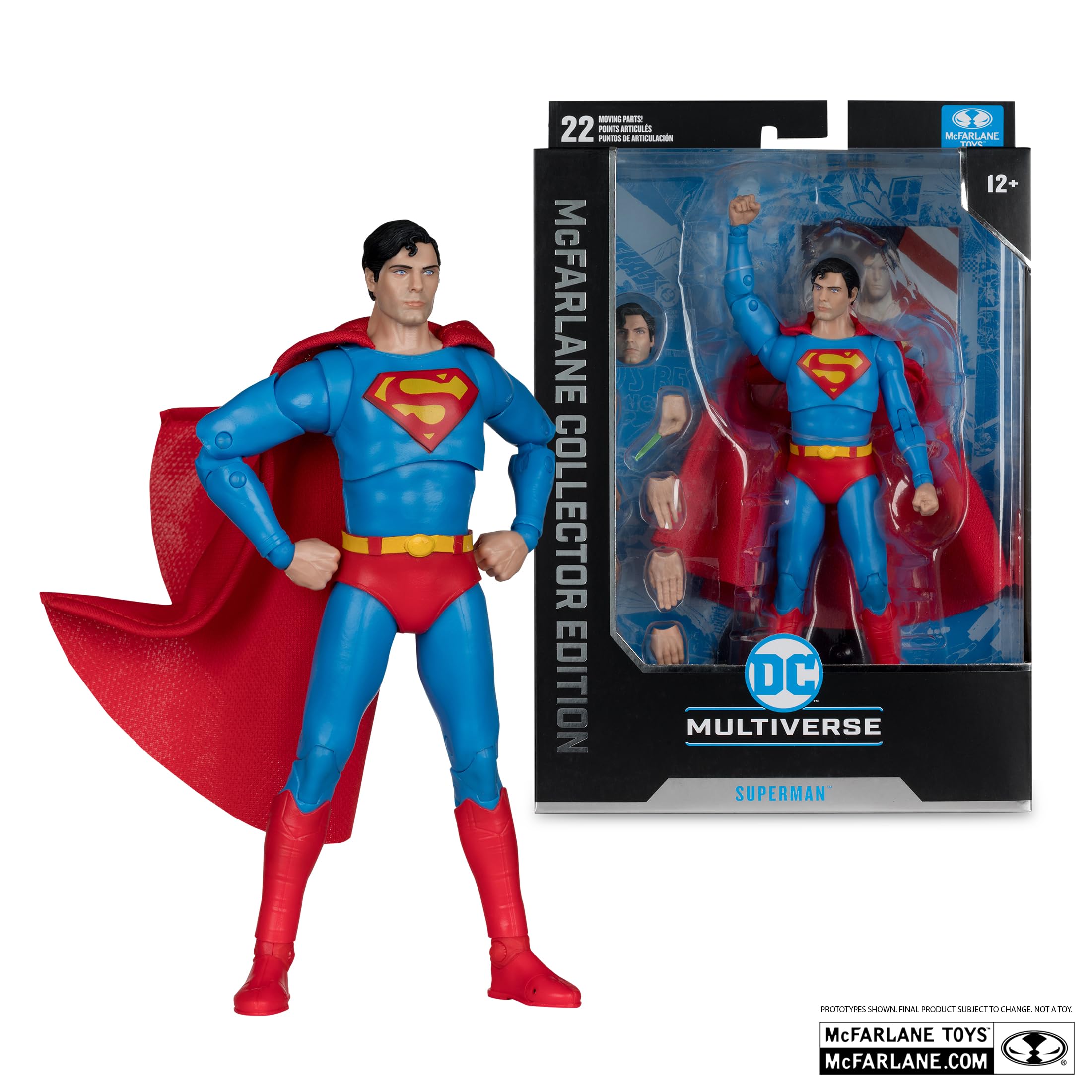 McFarlane Toys Superman 1978 7-inch scale figure detail