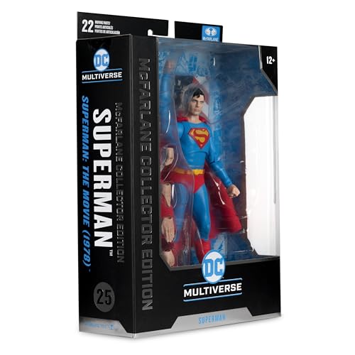 McFarlane Toys Superman 1978 retro packaging box design