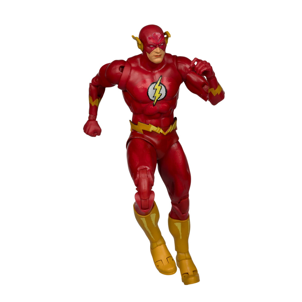 McFarlane Toys The Flash base and art card supports display and lore