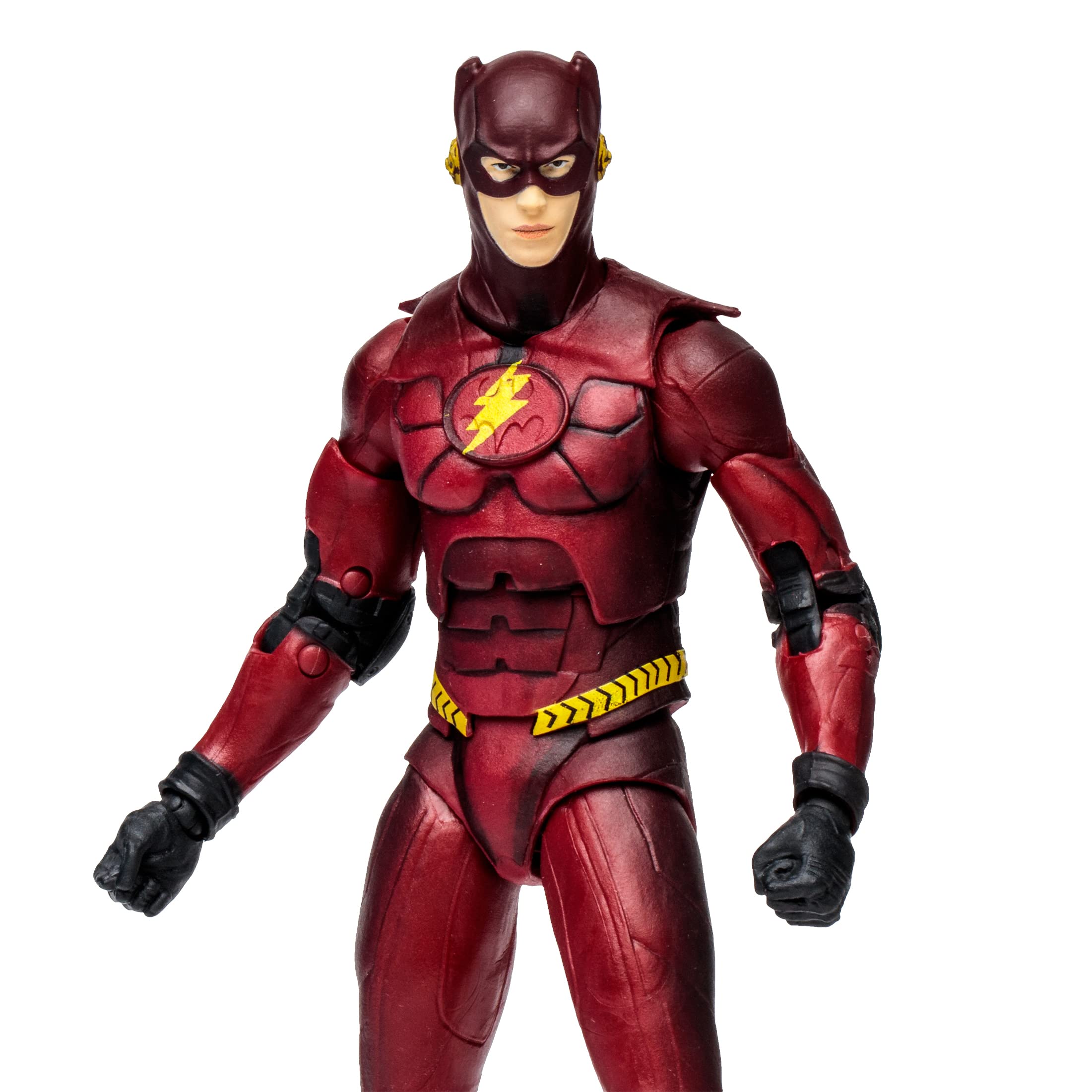 McFarlane Toys The Flash Movie 7-Inch Batman-suit display showing dual-function look.