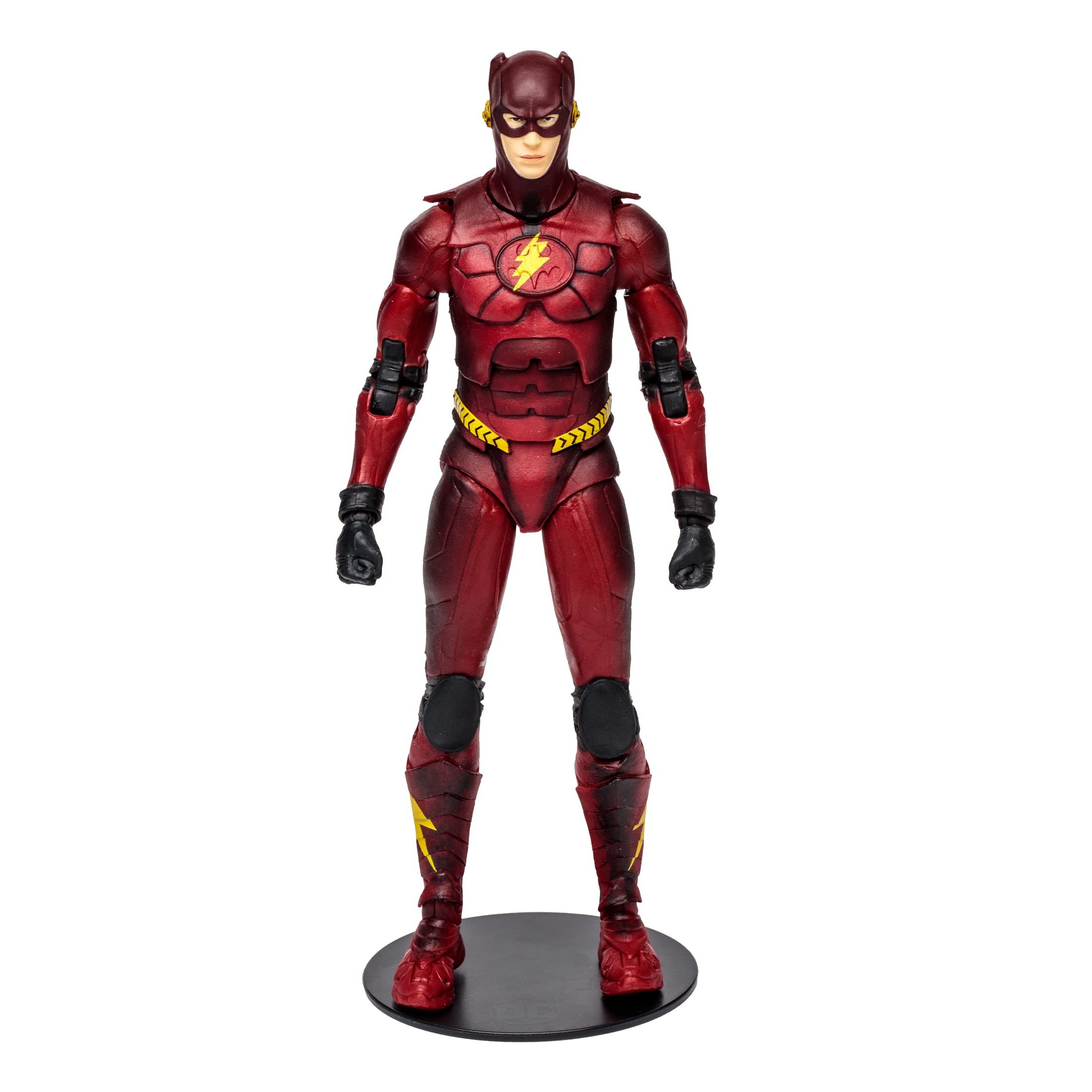 McFarlane Toys The Flash Movie 7-Inch articulation closeup for dynamic posing.