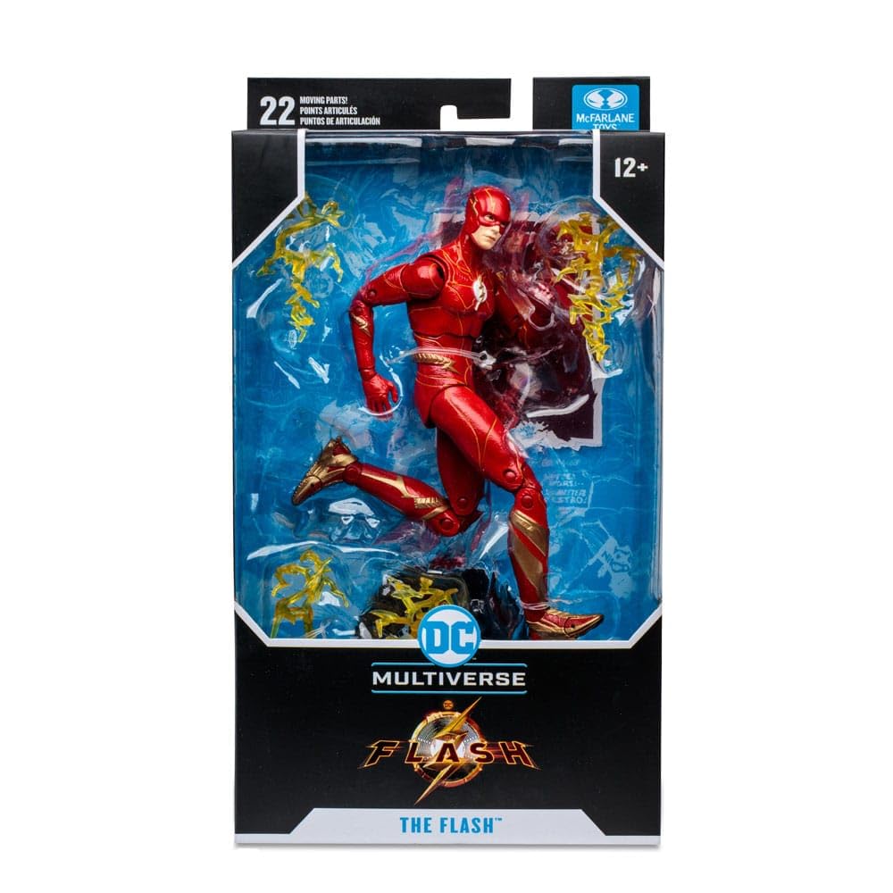 Display-ready McFarlane The Flash 7-inch figure on a shelf