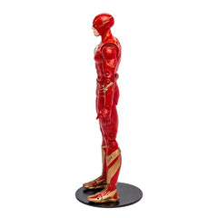 Packaging highlights the collectible nature of the McFarlane The Flash figure