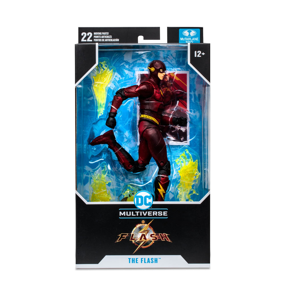 McFarlane Toys The Flash Movie 7-Inch packaging box premium presentation.