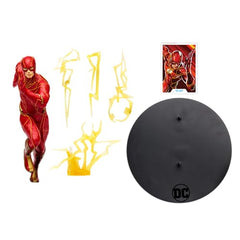 McFarlane Toys The Flash figure serves as a bold centerpiece in a collection.