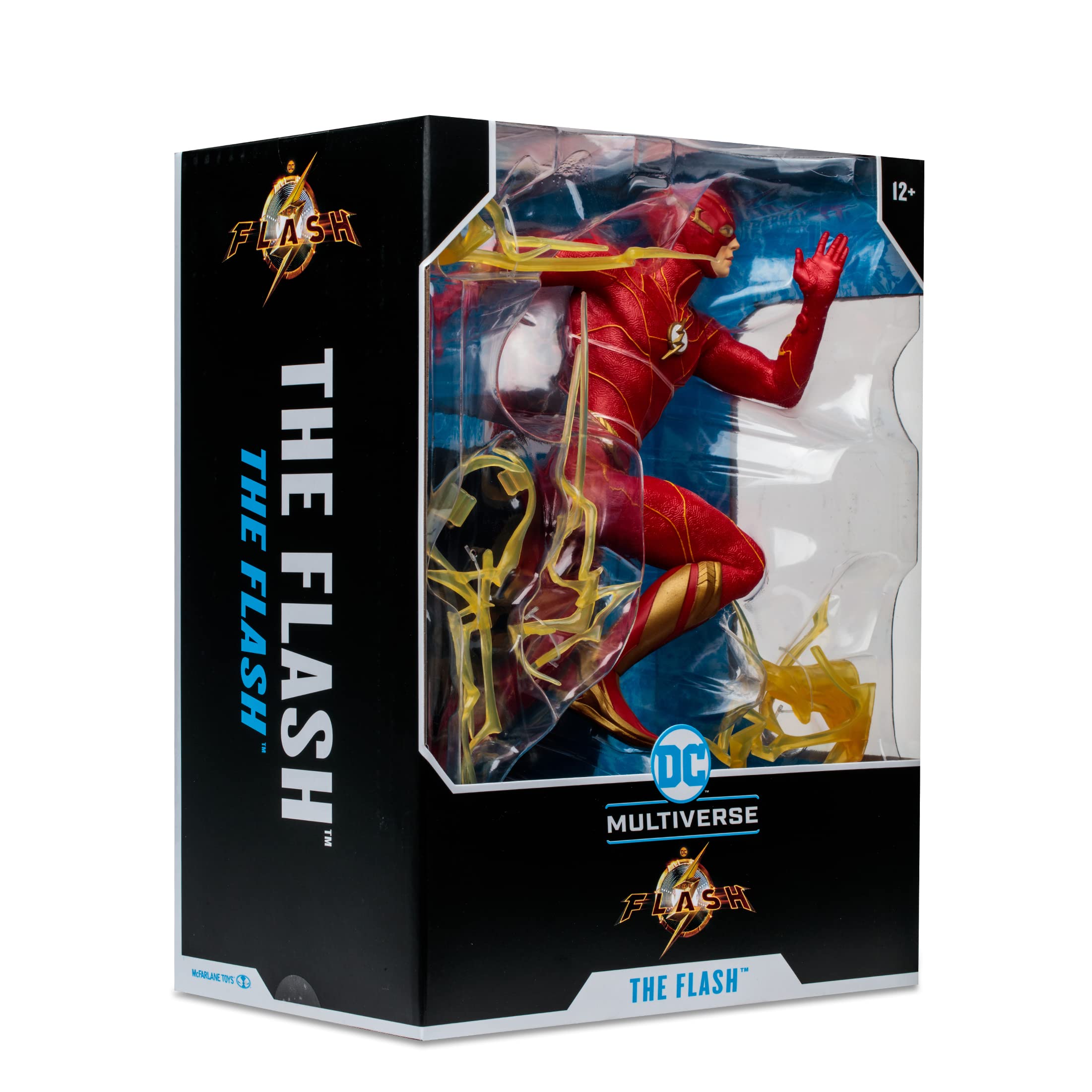 McFarlane Toys The Flash movie colors enhance display authenticity for collectors.