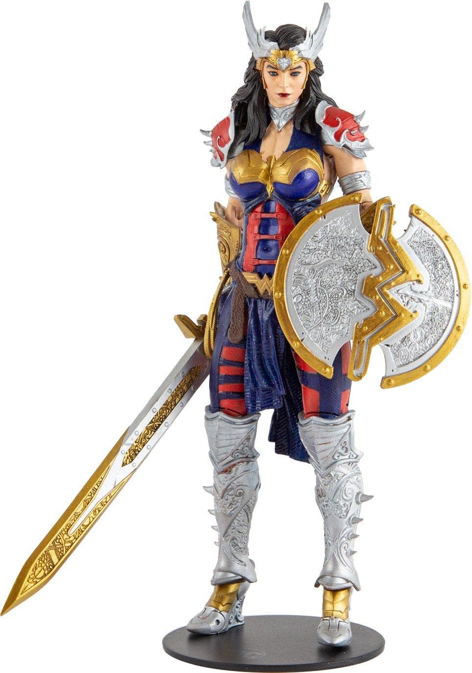 McFarlane Toys DC Multiverse Wonder Woman armor-design figure for dynamic display.