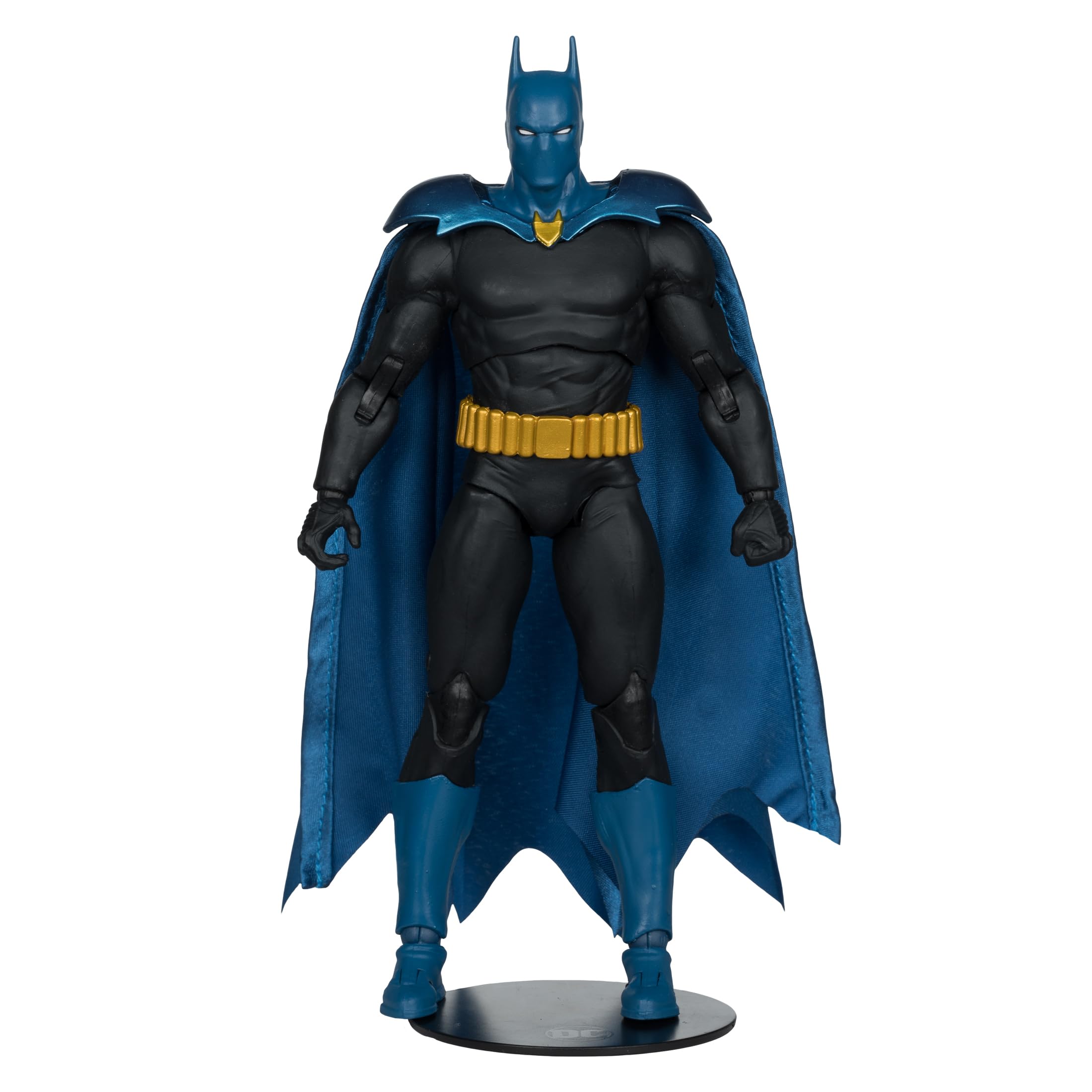 McFarlane Batman 1,000,000 figure with two batarangs and display base.