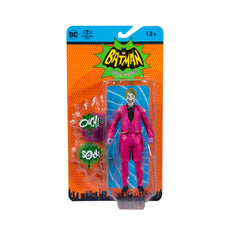 McFarlane Toys DC Retro Joker dynamic pose enhances shelf drama