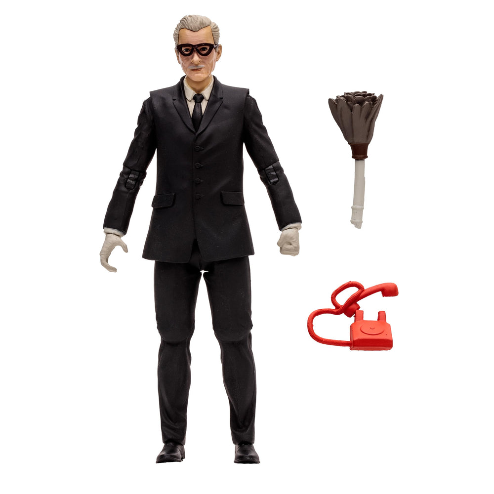 McFarlane Toys DC Retro Alfred feather duster accessory adds realism