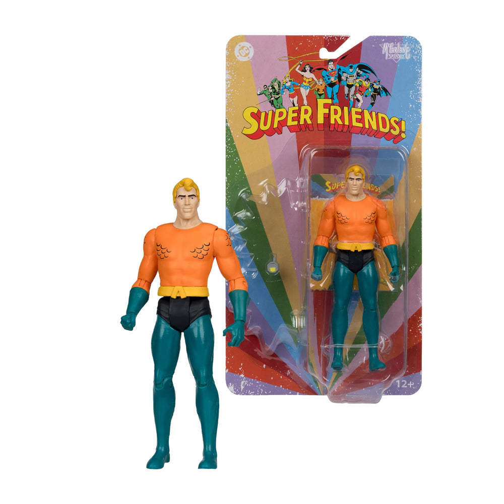 McFarlane Toys DC Retro Aquaman poseable figure ready for dynamic action poses