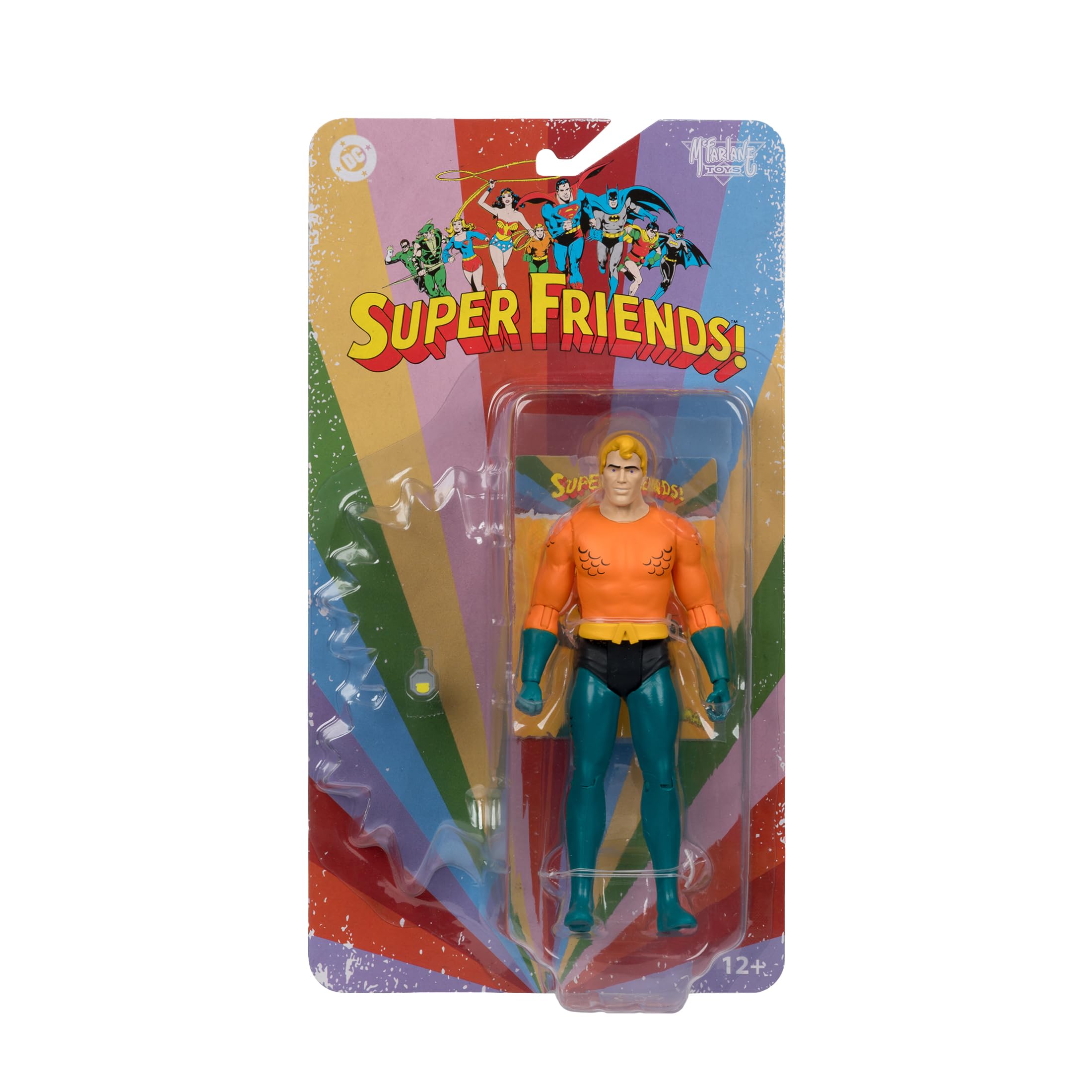 McFarlane Toys DC Retro Aquaman retro-inspired visuals evoke classic 70s aesthetics