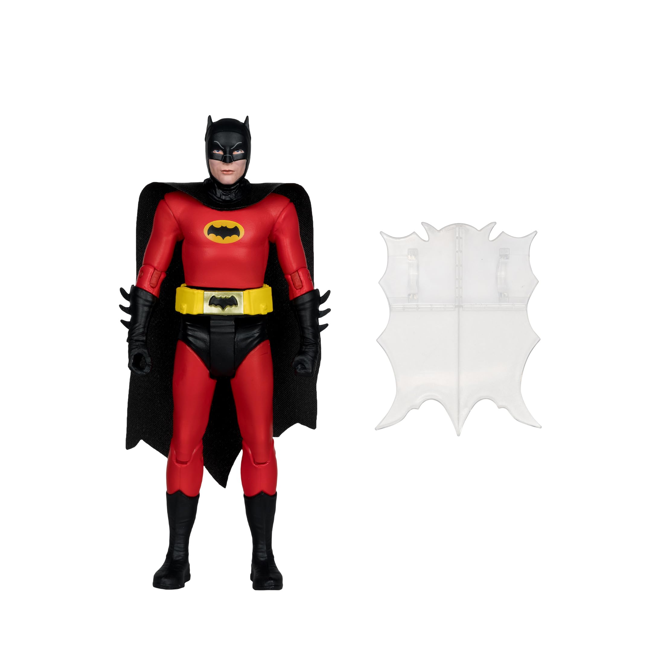 Includes Bat-shield accessory for enhanced retro display options