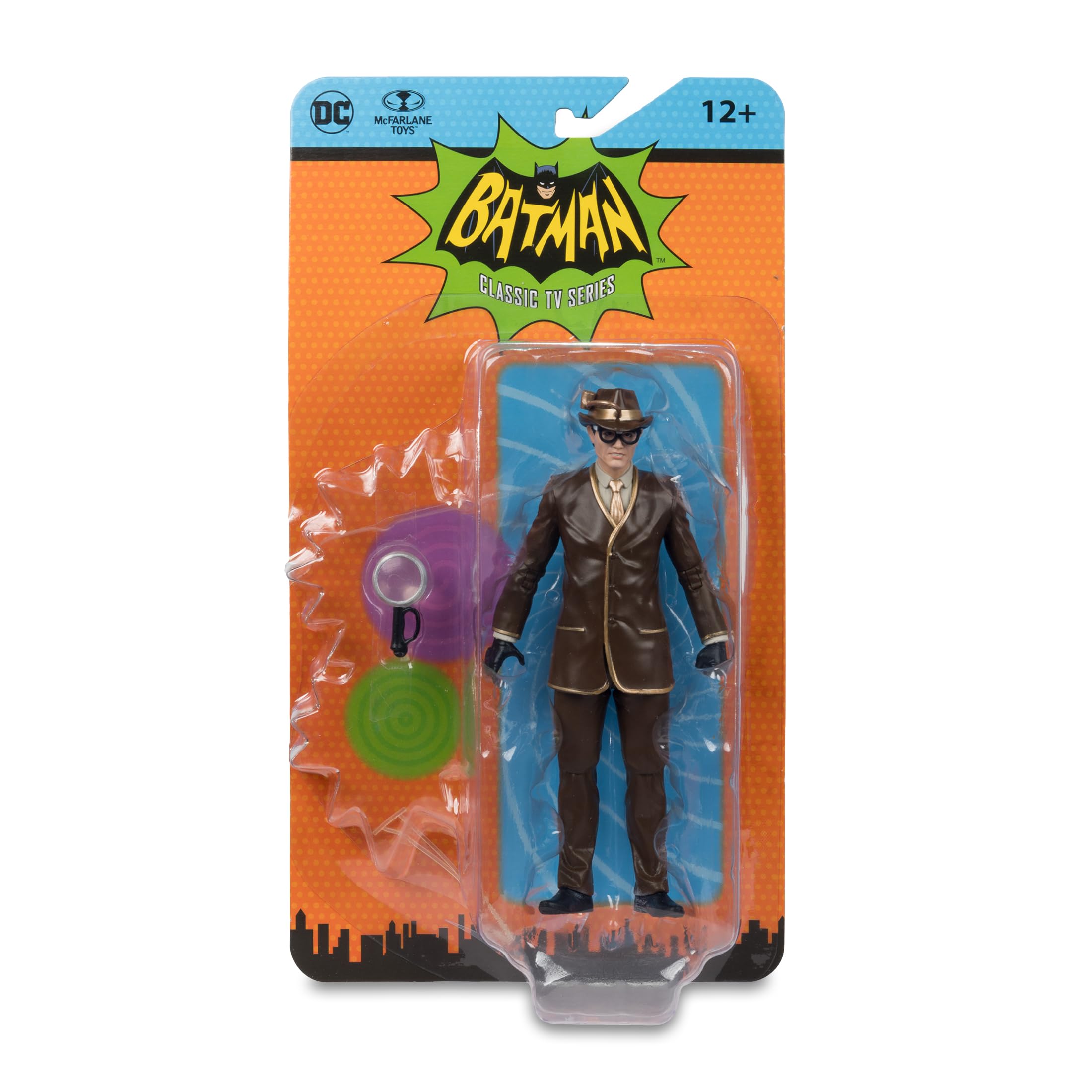 McFarlane Toys DC Retro Bookworm diorama-ready figure for shelves.