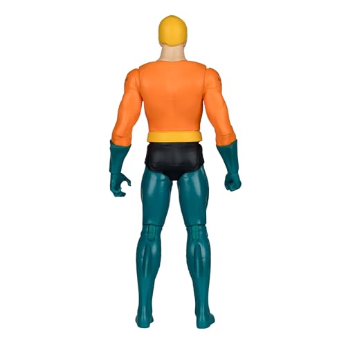 McFarlane Toys DC Retro Aquaman art card included for collectible display
