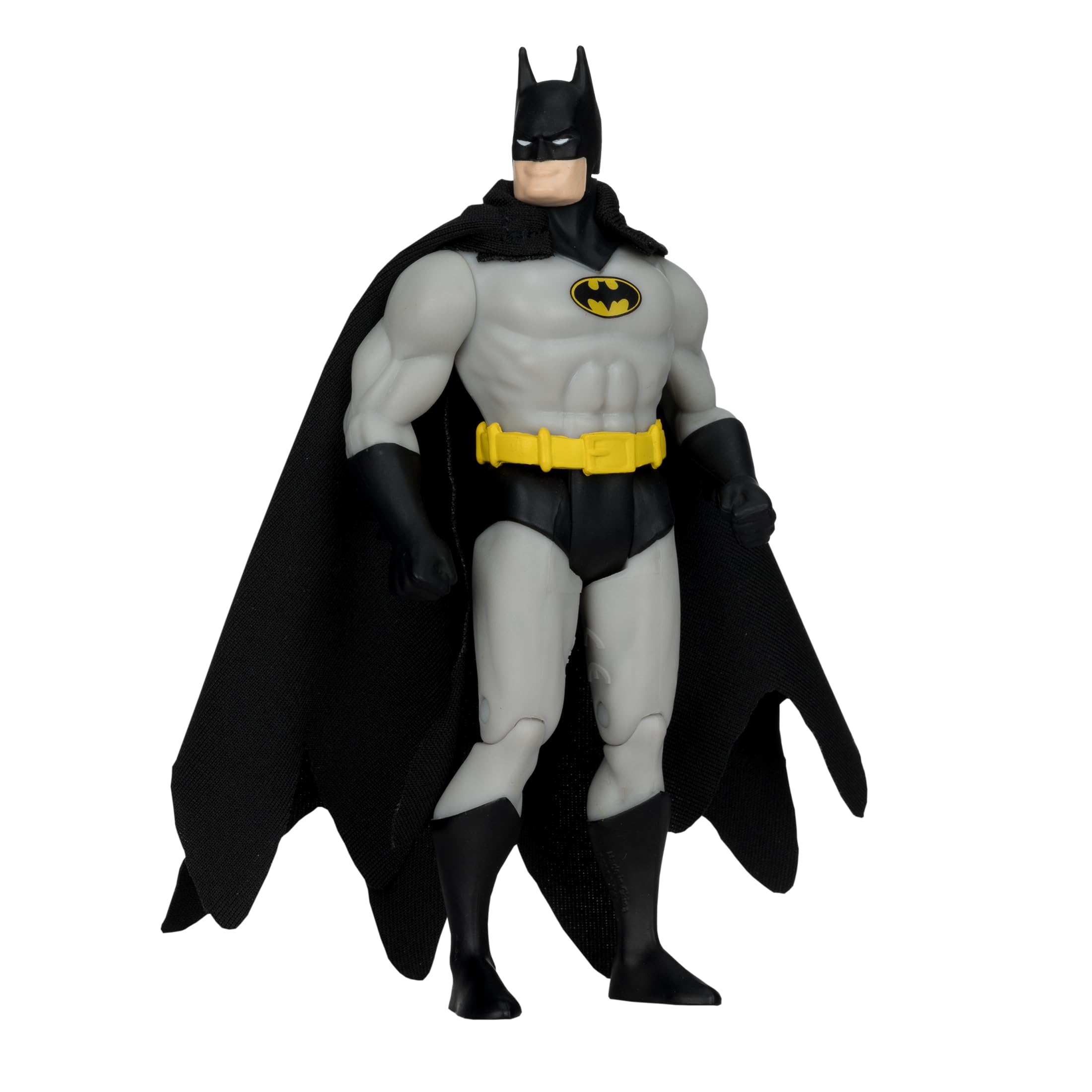Batman black and grey packaging enhances classic display for collectors.