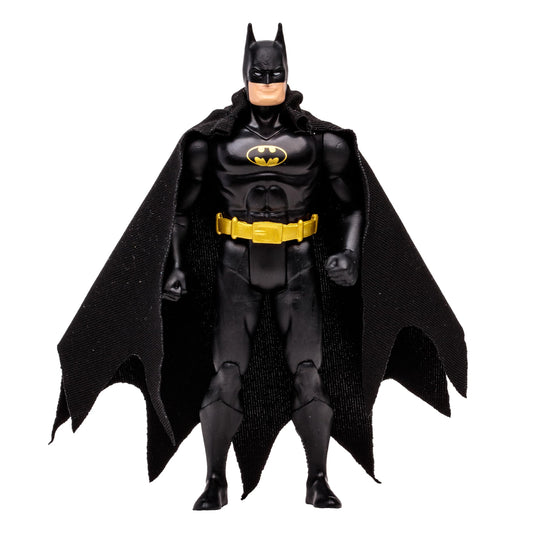 McFarlane Toys Batman black suit front view displays collectible-grade detailing for display