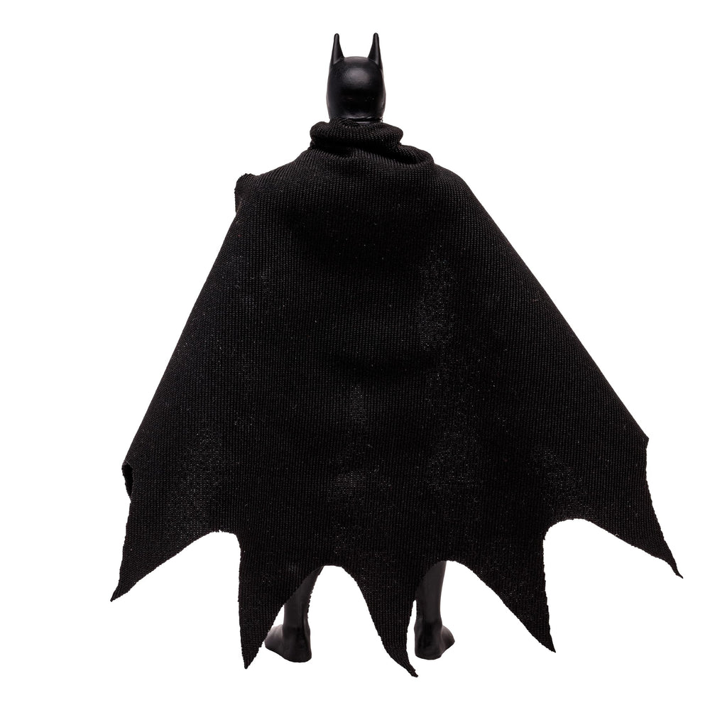 McFarlane Toys Batman black suit hero pose captures classic vigilante silhouette