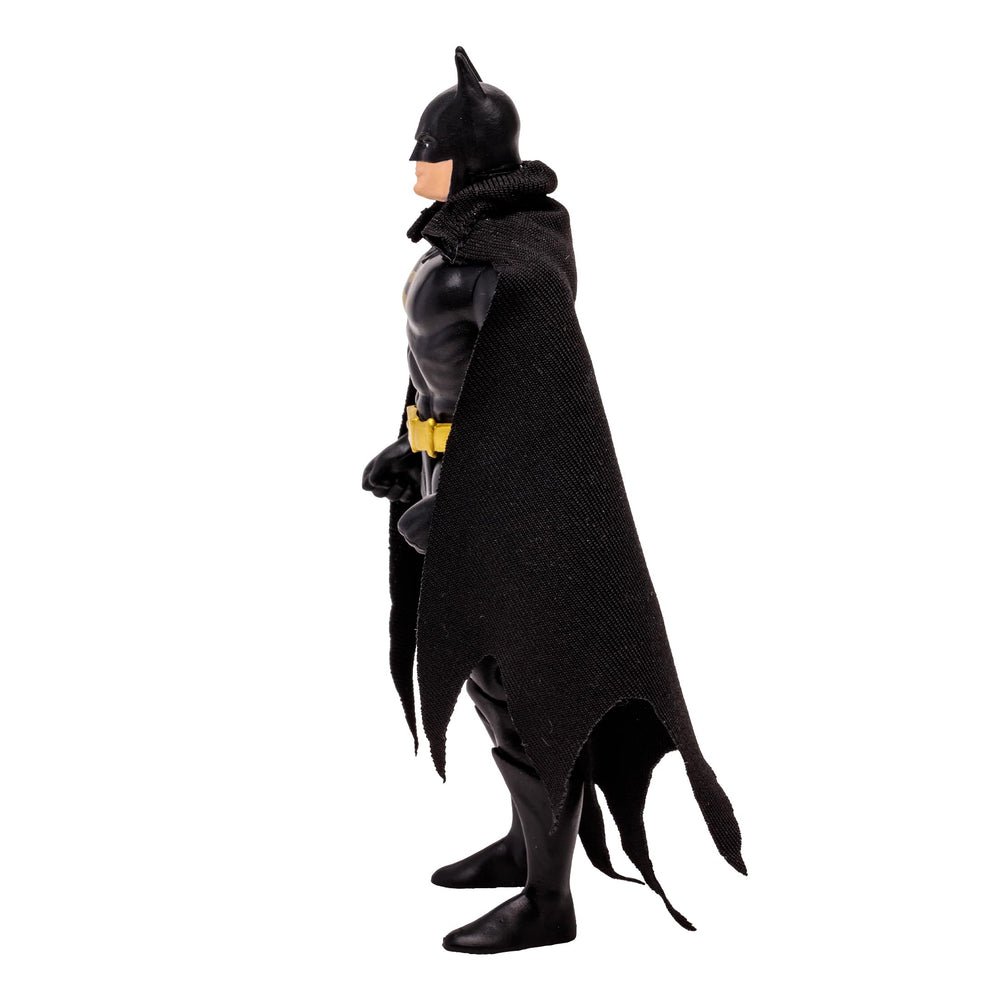 McFarlane Toys Batman black suit packaging communicates launch-era DC Super Powers styling