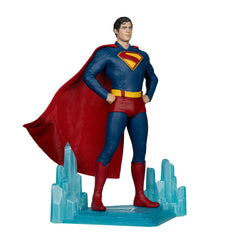 McFarlane Toys Superman 12in front view statue, striking centerpiece for display.
