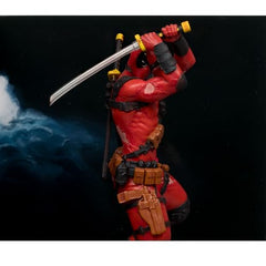 McFarlane Toys Deadpool art card front highlights artwork and lore.