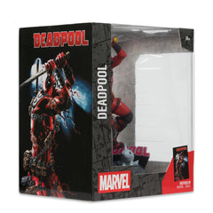 McFarlane Toys Deadpool 1:10 display stand provides stable posing.