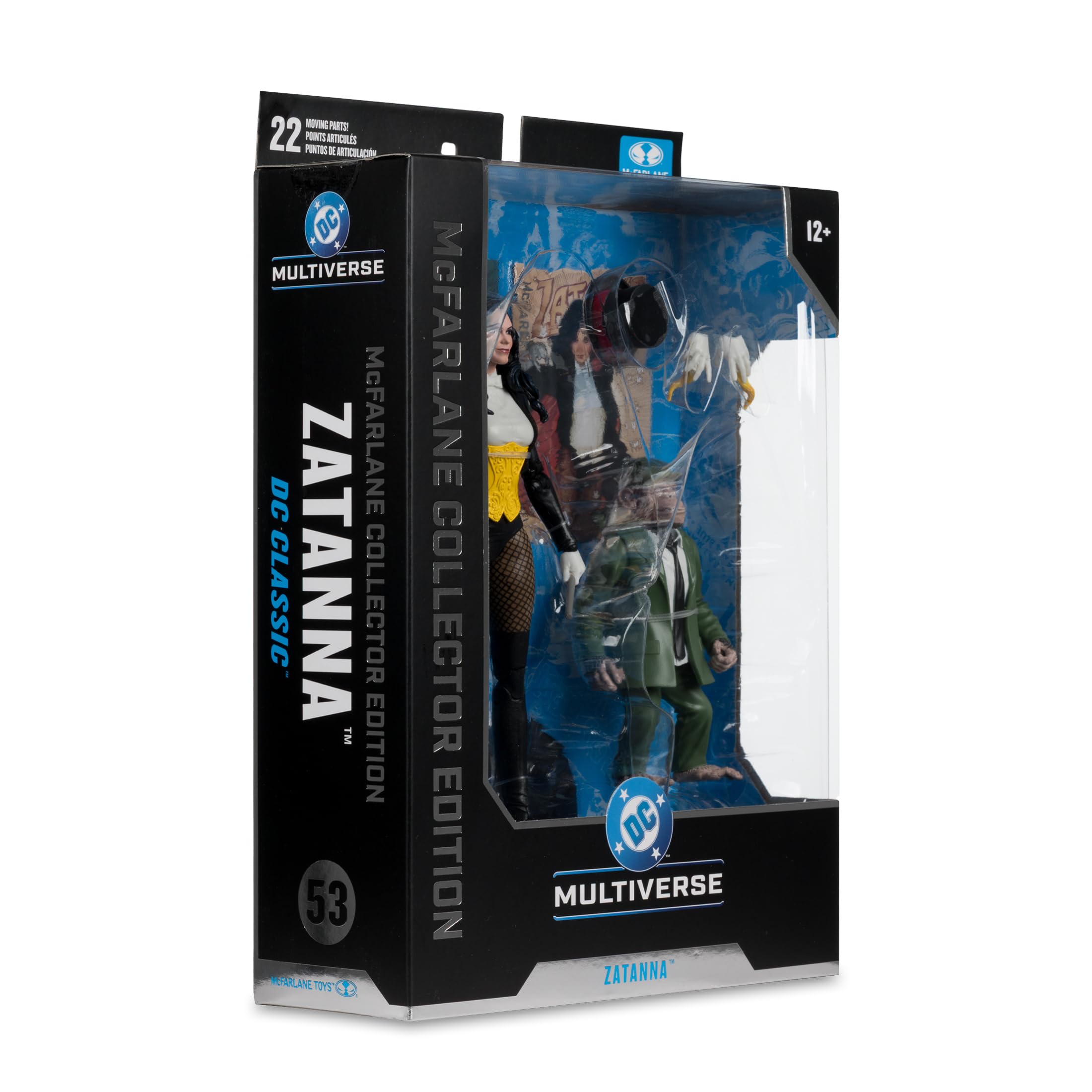 McFarlane Toys Detective Chimp figure pairs with Zatanna set