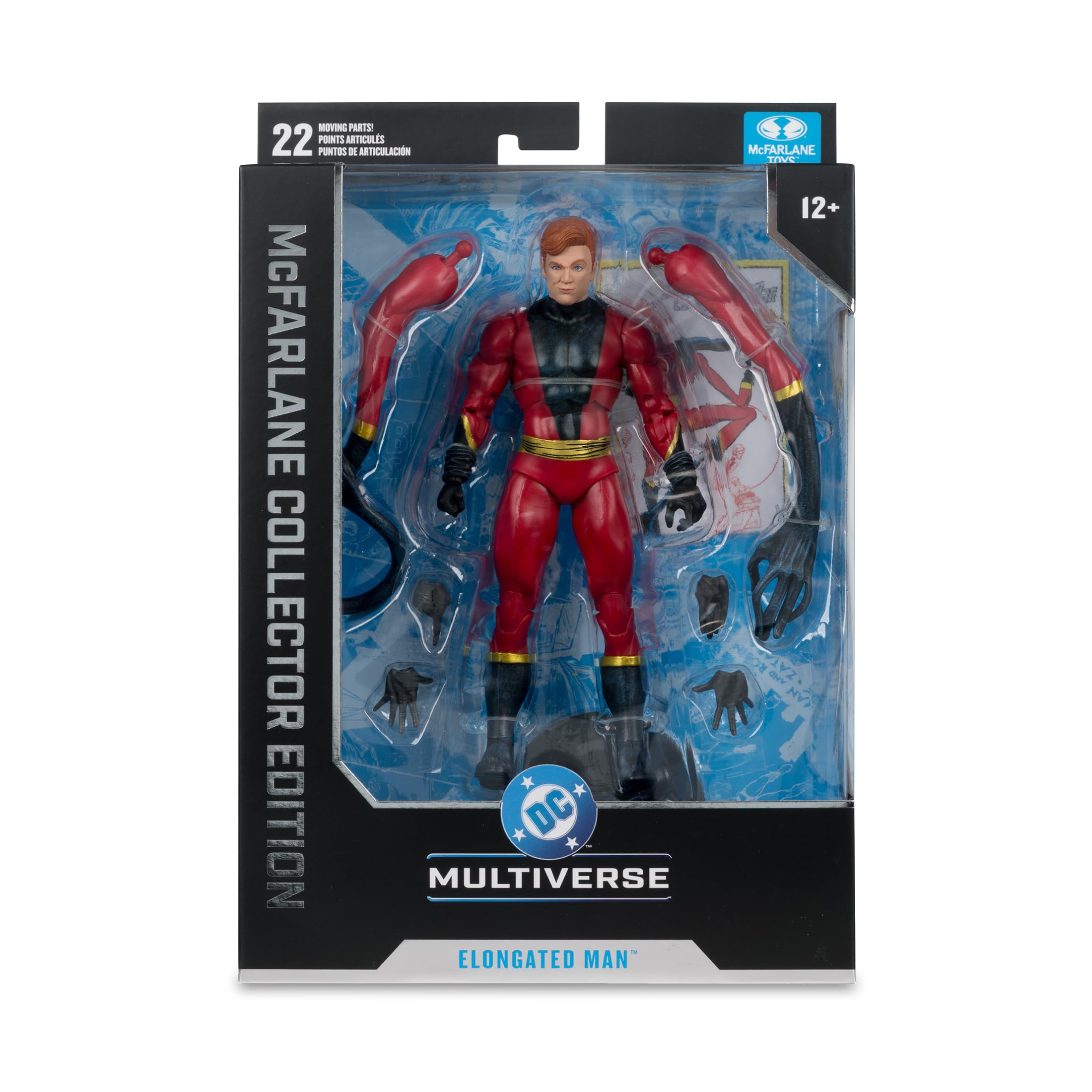 McFarlane Toys DC Multiverse Elongated Man accessory-rich set for collectors.