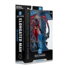 McFarlane Toys Elongated Man packaging art highlights DC universe.